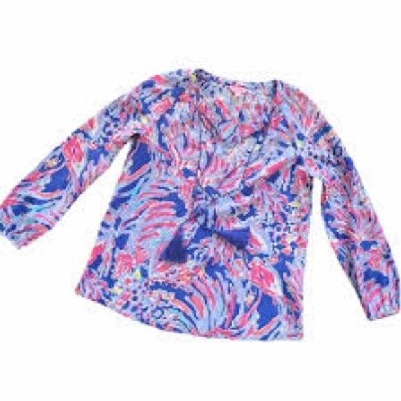 Lilly Pulitzer Iris Blue Shrimply Chic - Picture 4 of 9